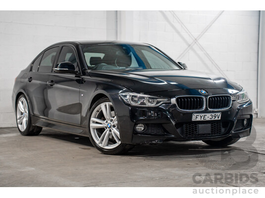 06/2017 BMW 330i M-Sport F30 LCI MY18 4D Sedan Black Sapphire Metallic Turbo 2.0L