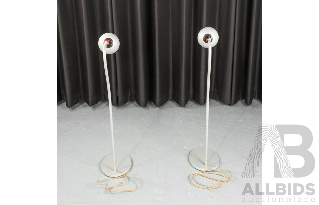 Pair of Anthony Gallo Acoustics A'Diva Satellite Speakers and Matching Stands