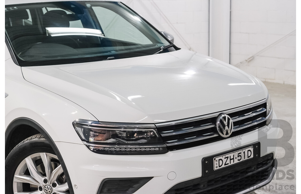 12/2018 Volkswagen Tiguan Allspace 132 TSI Comfortline (AWD) 5NA MY19 4d Wagon Pure White Turbo 2.0L - 7 Seater
