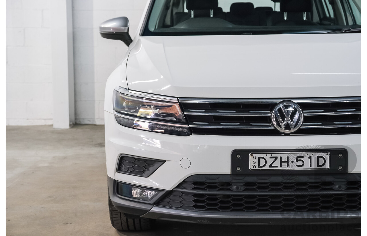 12/2018 Volkswagen Tiguan Allspace 132 TSI Comfortline (AWD) 5NA MY19 4d Wagon Pure White Turbo 2.0L - 7 Seater