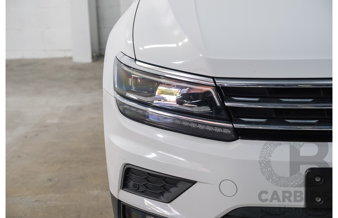 12/2018 Volkswagen Tiguan Allspace 132 TSI Comfortline (AWD) 5NA MY19 4d Wagon Pure White Turbo 2.0L - 7 Seater