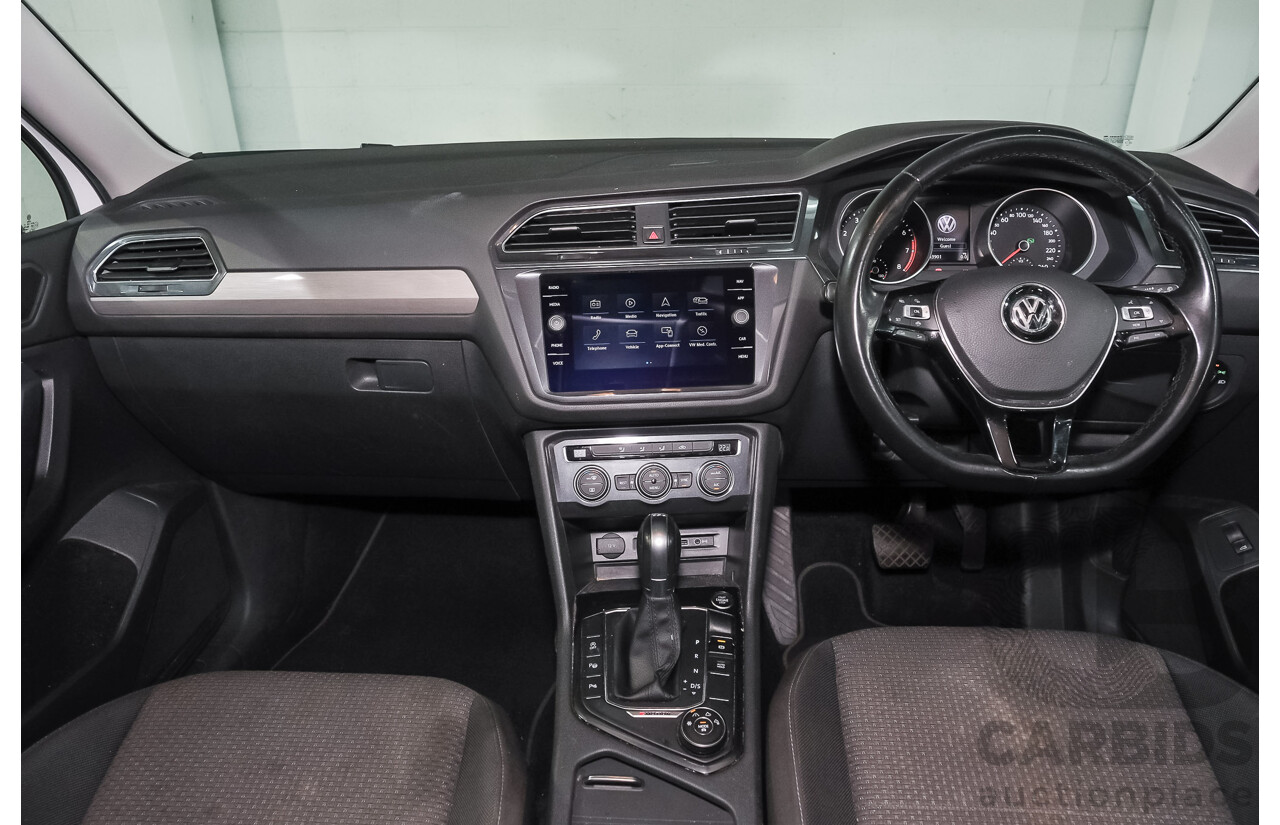12/2018 Volkswagen Tiguan Allspace 132 TSI Comfortline (AWD) 5NA MY19 4d Wagon Pure White Turbo 2.0L - 7 Seater