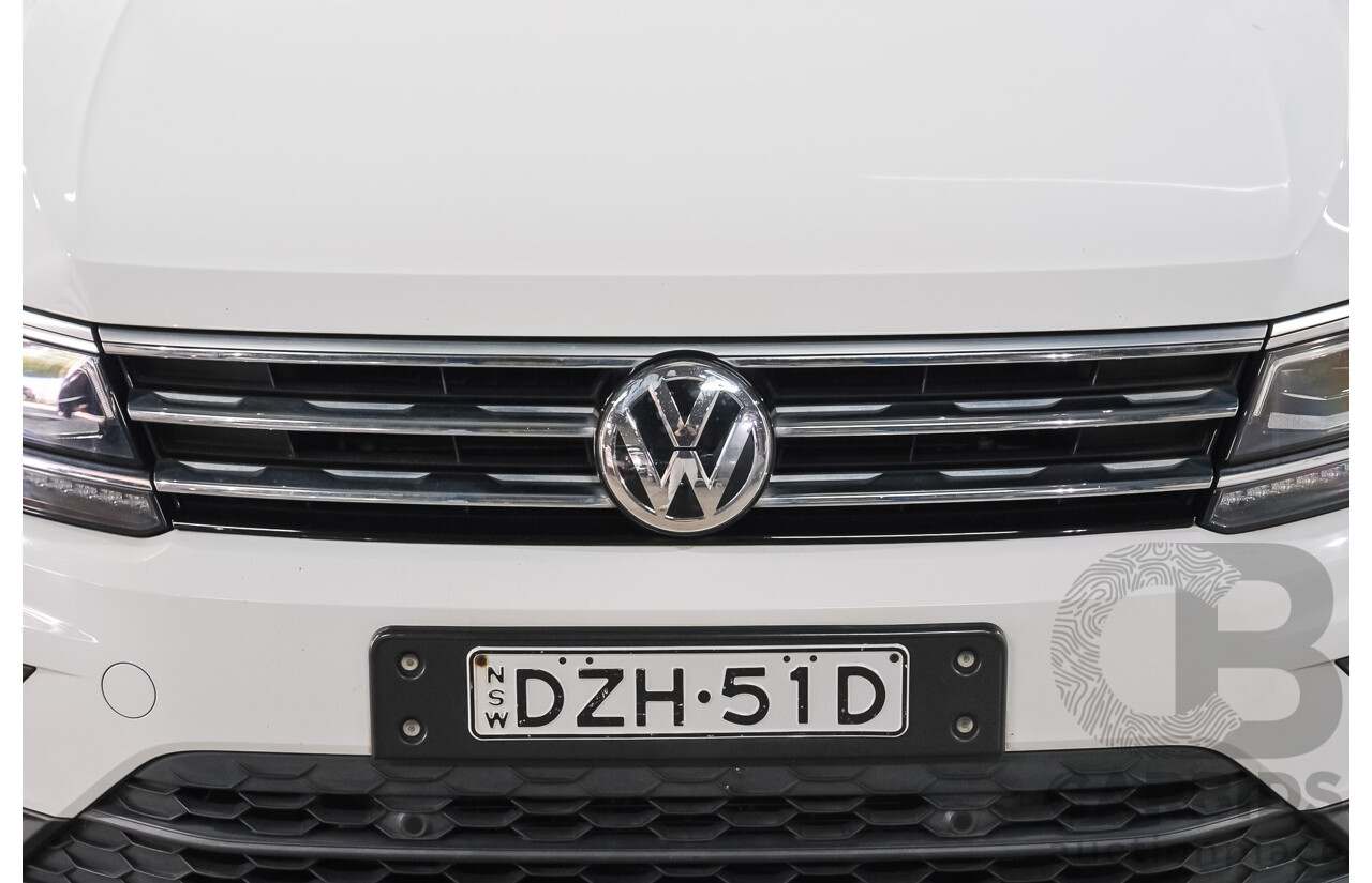 12/2018 Volkswagen Tiguan Allspace 132 TSI Comfortline (AWD) 5NA MY19 4d Wagon Pure White Turbo 2.0L - 7 Seater