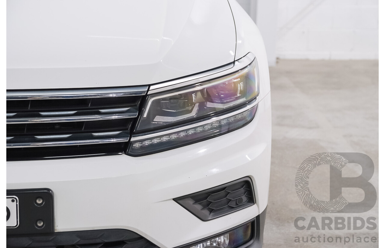12/2018 Volkswagen Tiguan Allspace 132 TSI Comfortline (AWD) 5NA MY19 4d Wagon Pure White Turbo 2.0L - 7 Seater