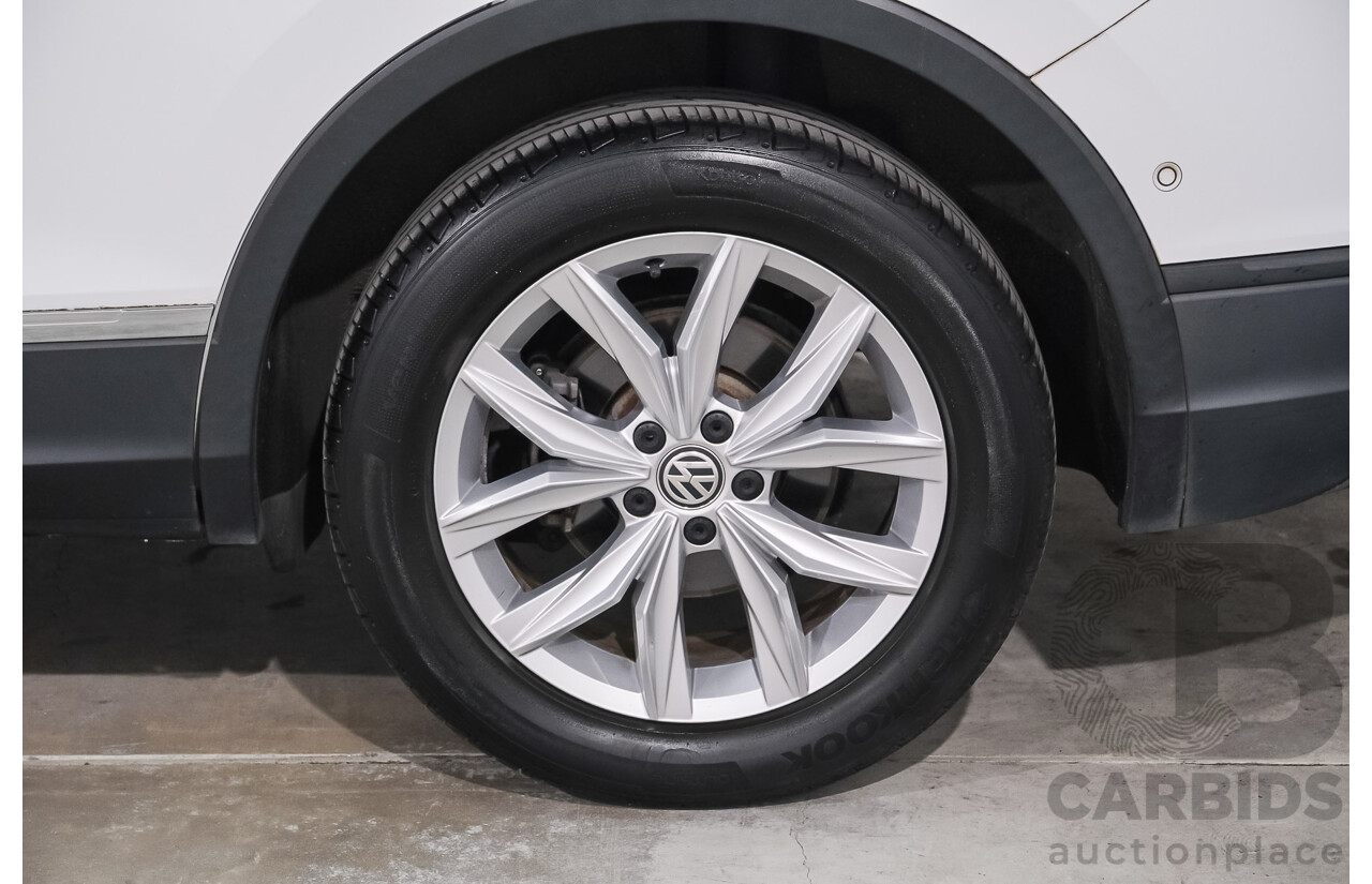 12/2018 Volkswagen Tiguan Allspace 132 TSI Comfortline (AWD) 5NA MY19 4d Wagon Pure White Turbo 2.0L - 7 Seater