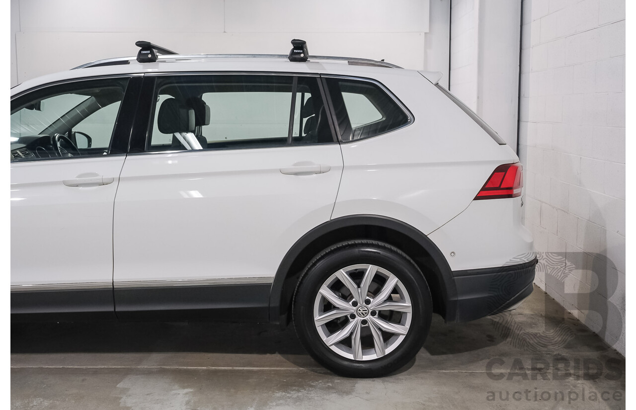 12/2018 Volkswagen Tiguan Allspace 132 TSI Comfortline (AWD) 5NA MY19 4d Wagon Pure White Turbo 2.0L - 7 Seater