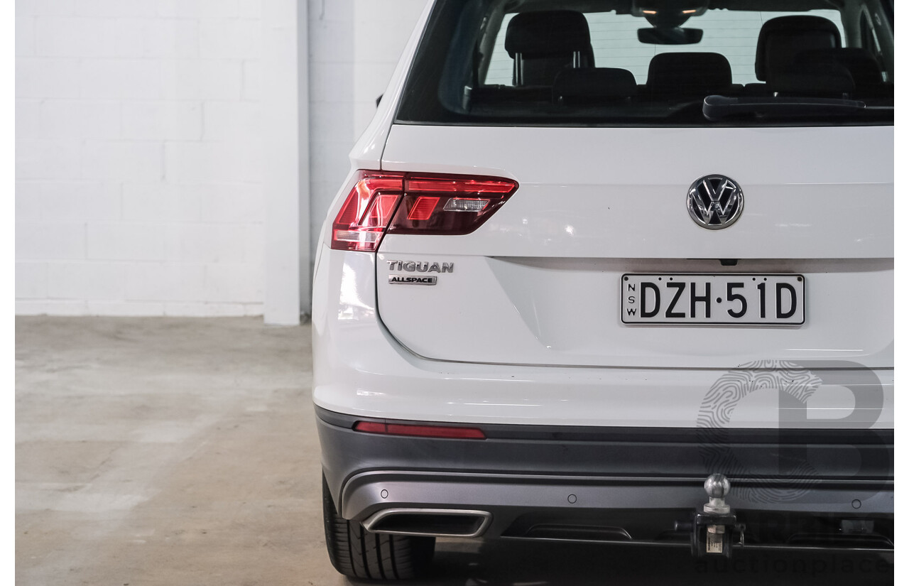 12/2018 Volkswagen Tiguan Allspace 132 TSI Comfortline (AWD) 5NA MY19 4d Wagon Pure White Turbo 2.0L - 7 Seater
