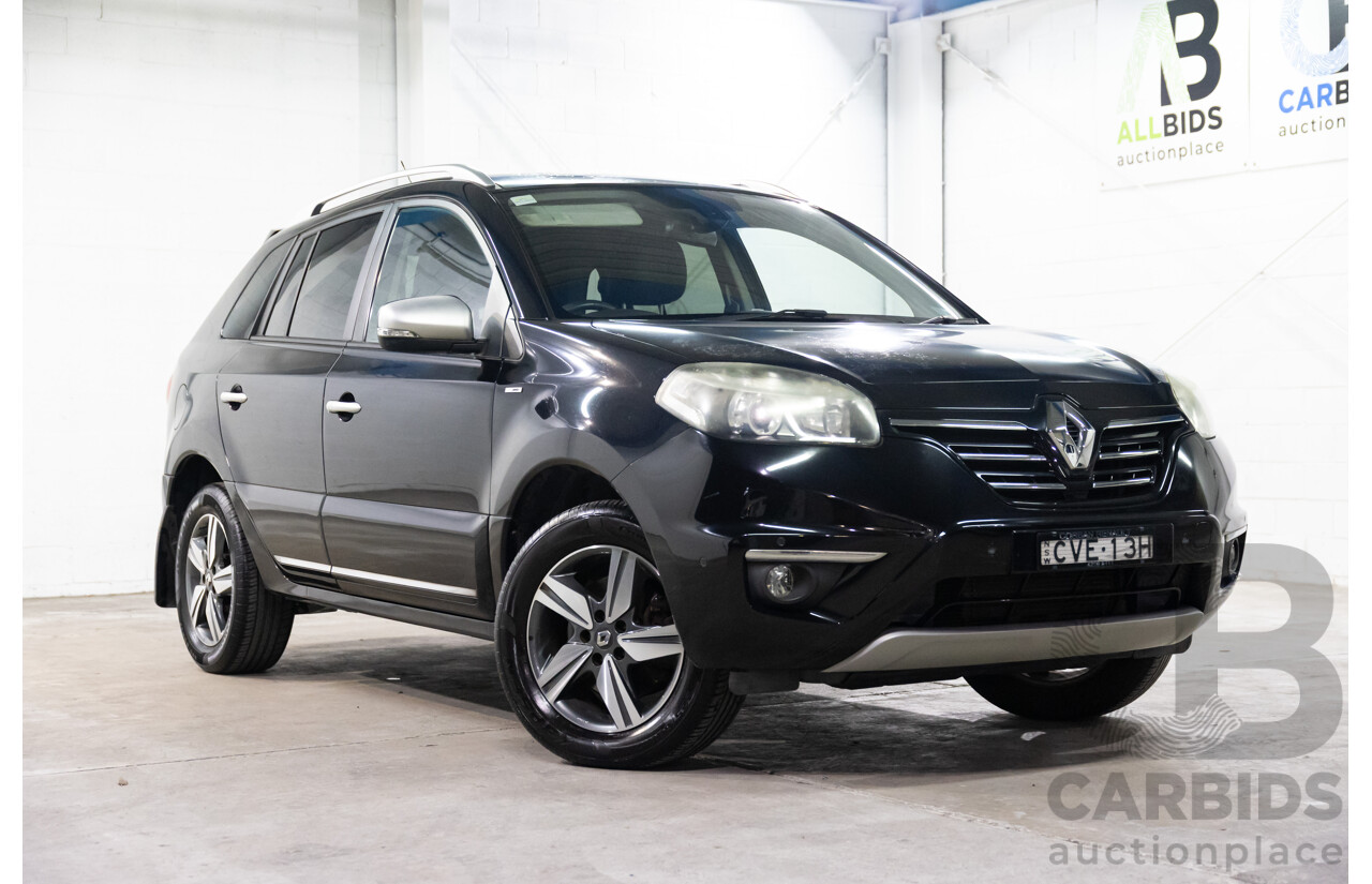 09/2014 Renault Koleos Bose (FWD) H45 Phase III 4d Wagon Black 2.5L