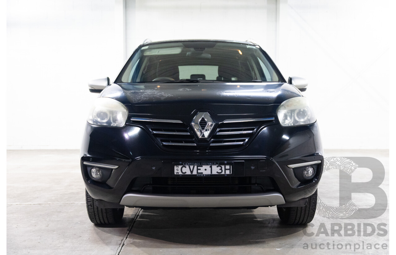 09/2014 Renault Koleos Bose (FWD) H45 Phase III 4d Wagon Black 2.5L