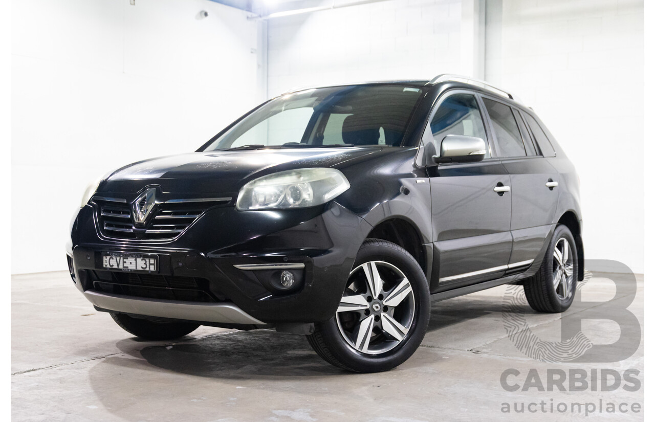 09/2014 Renault Koleos Bose (FWD) H45 Phase III 4d Wagon Black 2.5L
