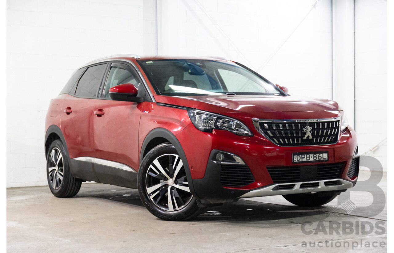 08/2017 Peugeot 3008 Allure (FWD) P84 4d Wagon Ultimate Red Metallic Turbo 1.6L