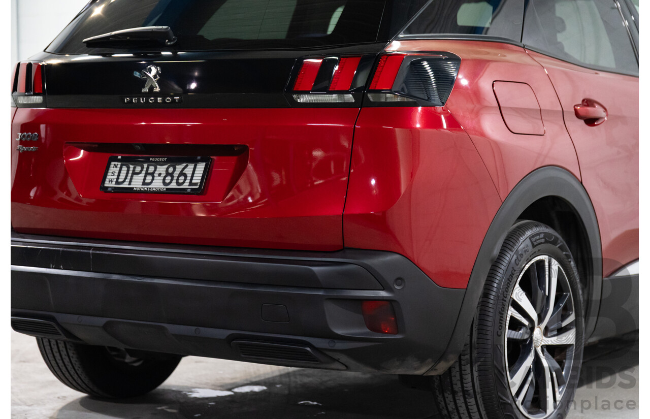 08/2017 Peugeot 3008 Allure (FWD) P84 4d Wagon Ultimate Red Metallic Turbo 1.6L