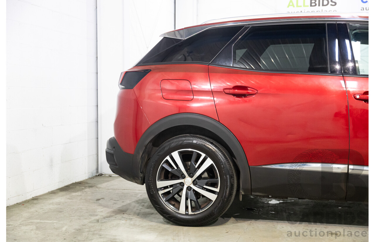 08/2017 Peugeot 3008 Allure (FWD) P84 4d Wagon Ultimate Red Metallic Turbo 1.6L