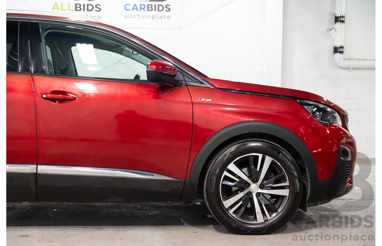 08/2017 Peugeot 3008 Allure (FWD) P84 4d Wagon Ultimate Red Metallic Turbo 1.6L