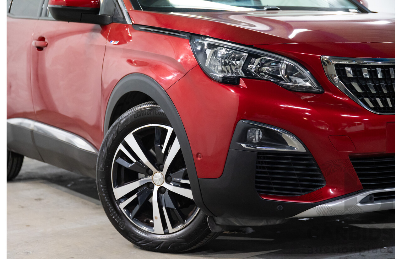 08/2017 Peugeot 3008 Allure (FWD) P84 4d Wagon Ultimate Red Metallic Turbo 1.6L