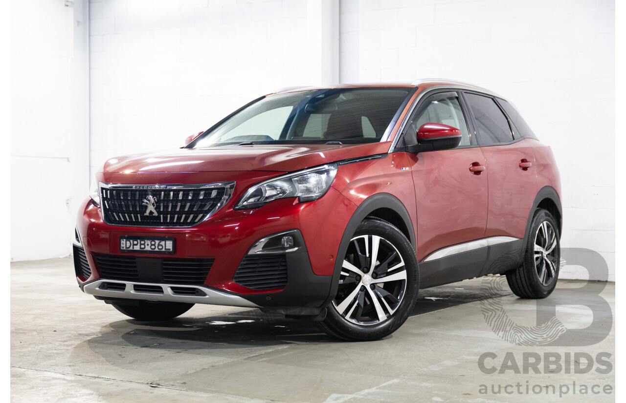08/2017 Peugeot 3008 Allure (FWD) P84 4d Wagon Ultimate Red Metallic Turbo 1.6L