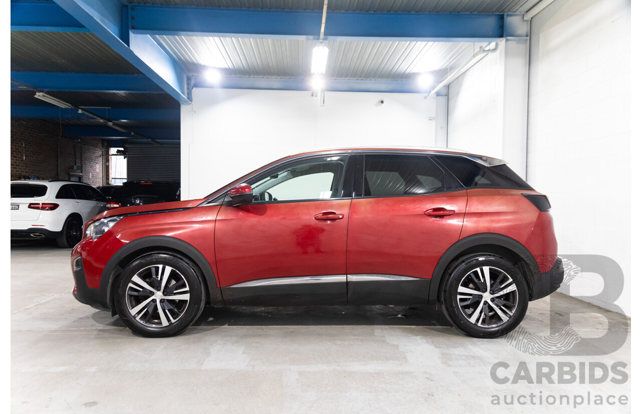 08/2017 Peugeot 3008 Allure (FWD) P84 4d Wagon Ultimate Red Metallic Turbo 1.6L
