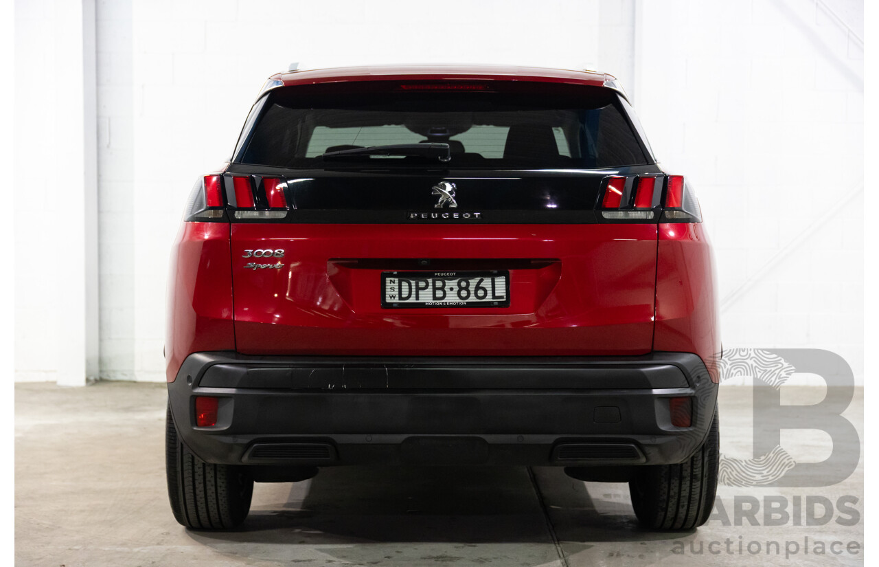 08/2017 Peugeot 3008 Allure (FWD) P84 4d Wagon Ultimate Red Metallic Turbo 1.6L