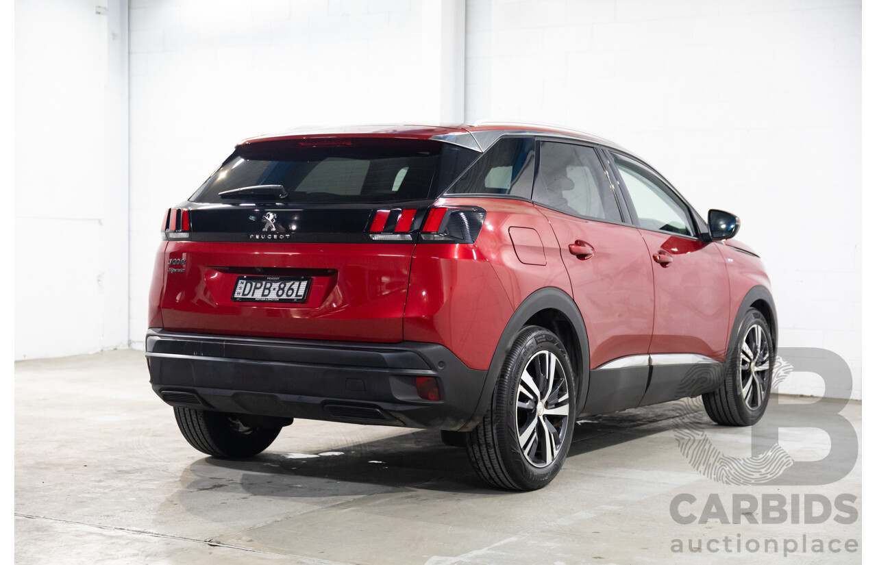 08/2017 Peugeot 3008 Allure (FWD) P84 4d Wagon Ultimate Red Metallic Turbo 1.6L