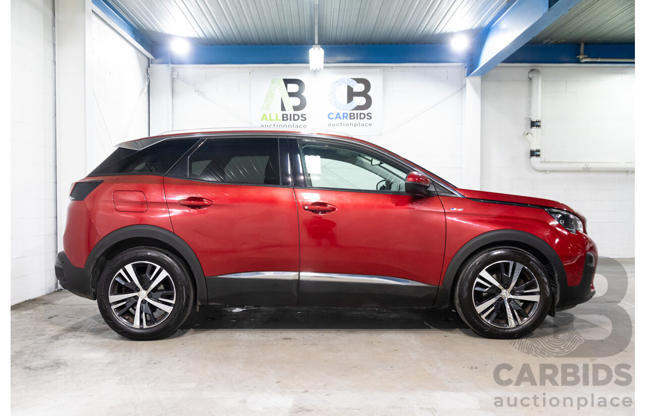 08/2017 Peugeot 3008 Allure (FWD) P84 4d Wagon Ultimate Red Metallic Turbo 1.6L