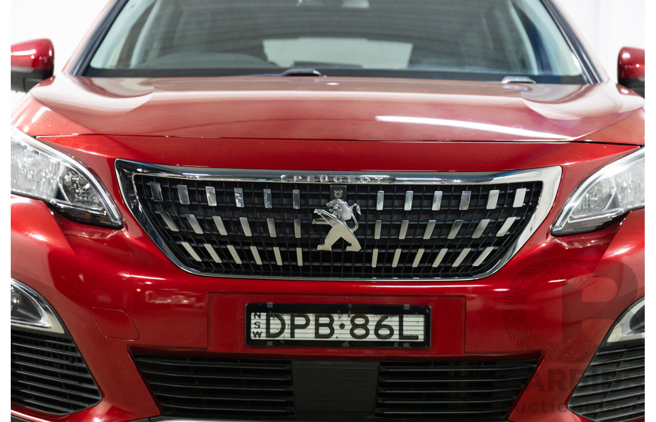 08/2017 Peugeot 3008 Allure (FWD) P84 4d Wagon Ultimate Red Metallic Turbo 1.6L