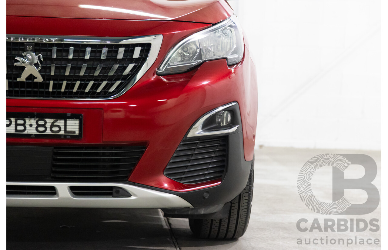 08/2017 Peugeot 3008 Allure (FWD) P84 4d Wagon Ultimate Red Metallic Turbo 1.6L