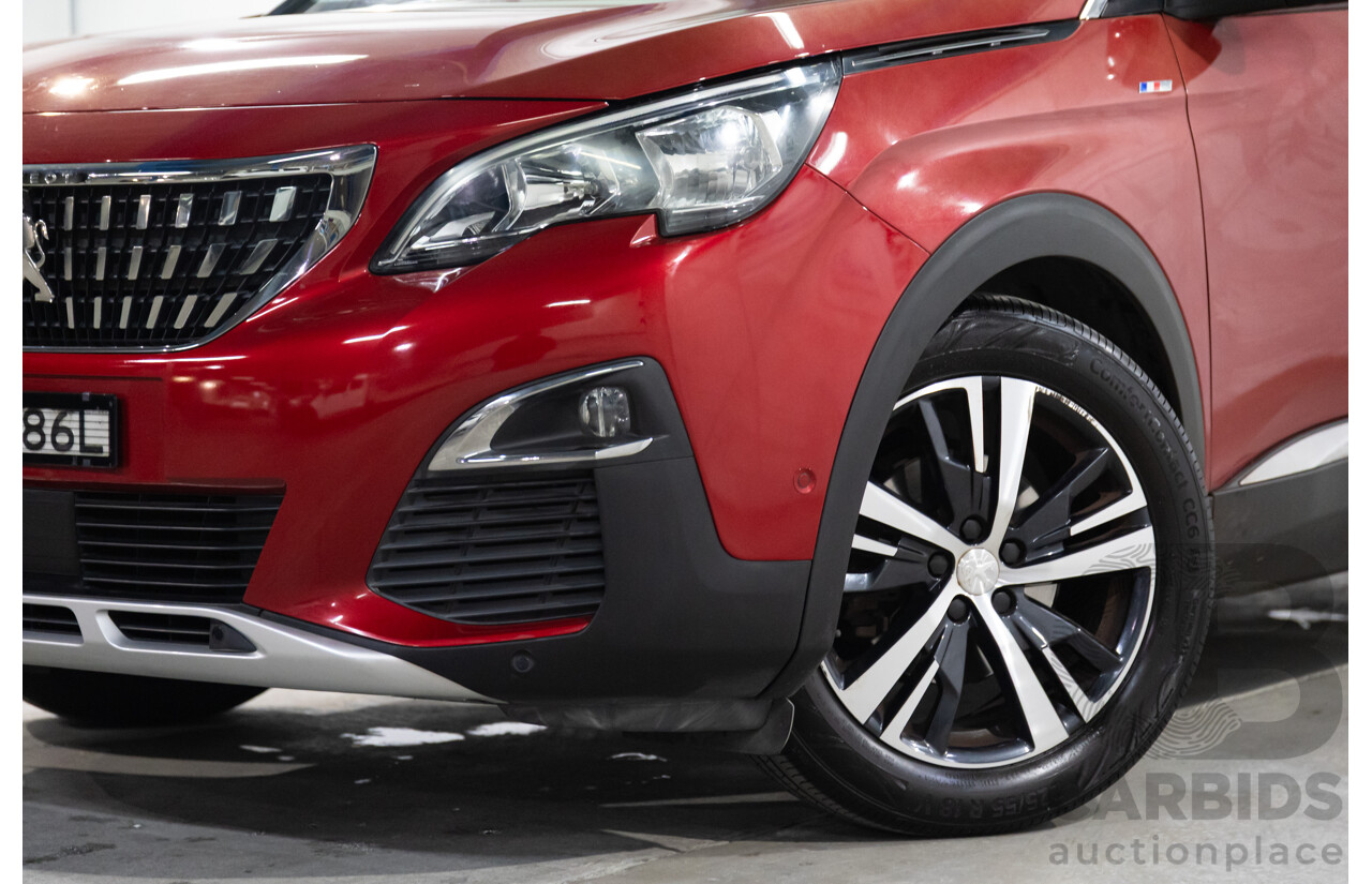 08/2017 Peugeot 3008 Allure (FWD) P84 4d Wagon Ultimate Red Metallic Turbo 1.6L
