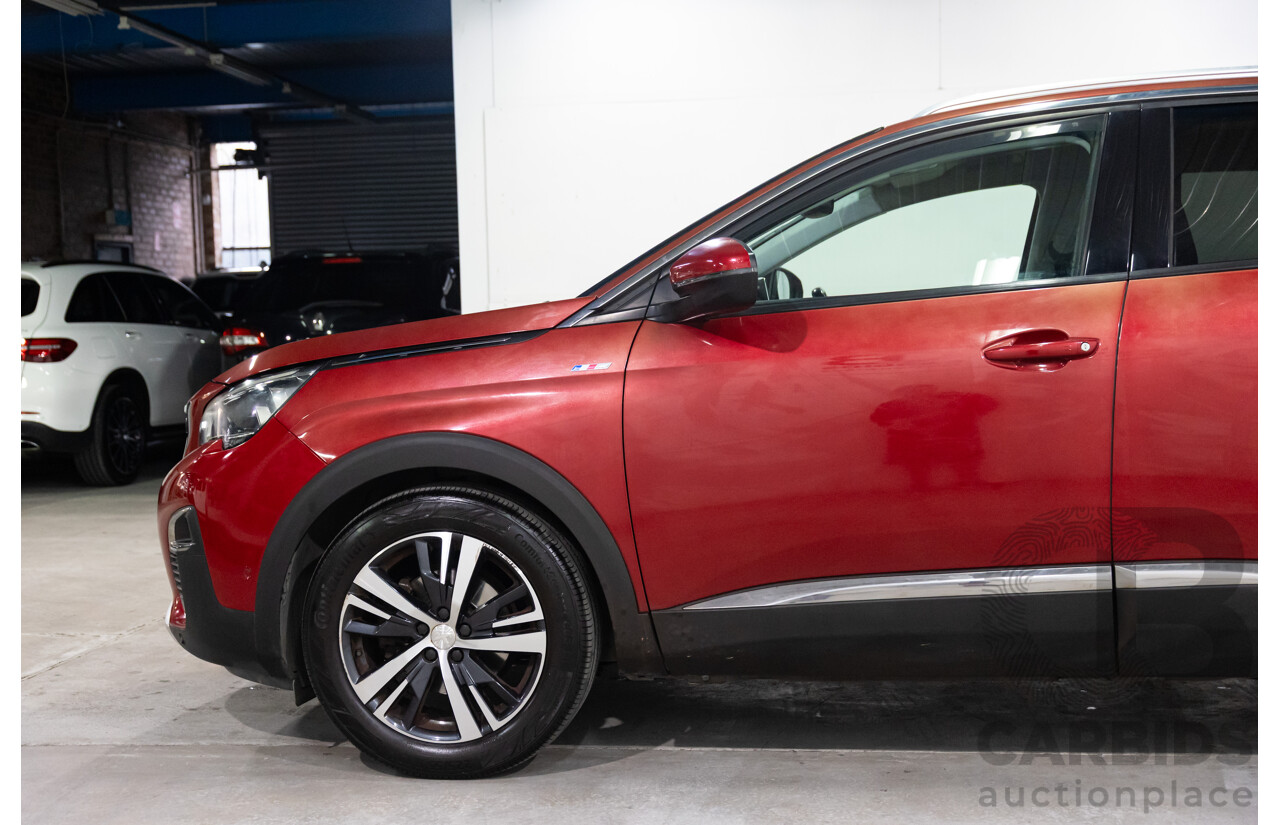 08/2017 Peugeot 3008 Allure (FWD) P84 4d Wagon Ultimate Red Metallic Turbo 1.6L