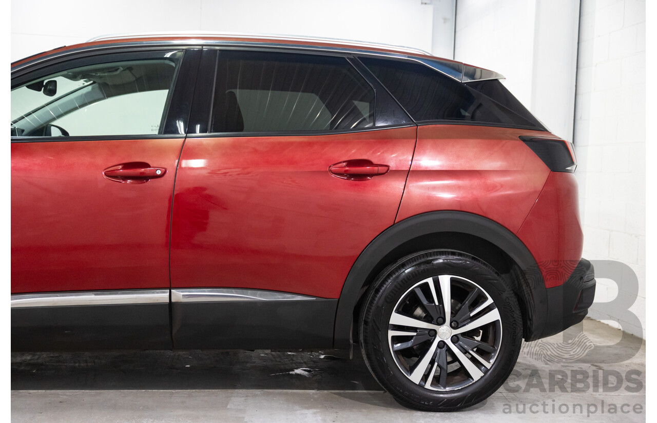 08/2017 Peugeot 3008 Allure (FWD) P84 4d Wagon Ultimate Red Metallic Turbo 1.6L