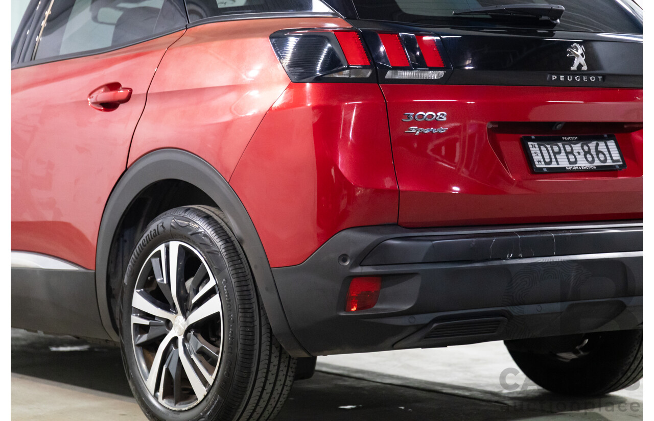 08/2017 Peugeot 3008 Allure (FWD) P84 4d Wagon Ultimate Red Metallic Turbo 1.6L