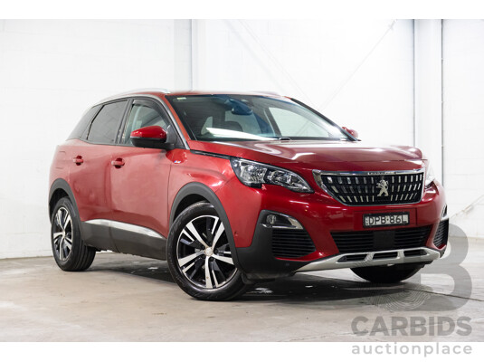08/2017 Peugeot 3008 Allure (FWD) P84 4d Wagon Ultimate Red Metallic Turbo 1.6L