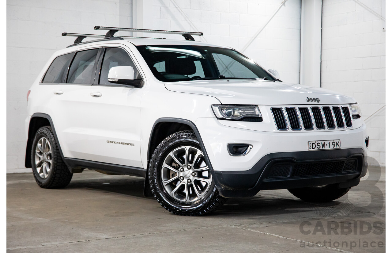 8/2015 Jeep Grand Cherokee Laredo (4x4) WK MY15 4d Wagon White 3.0L