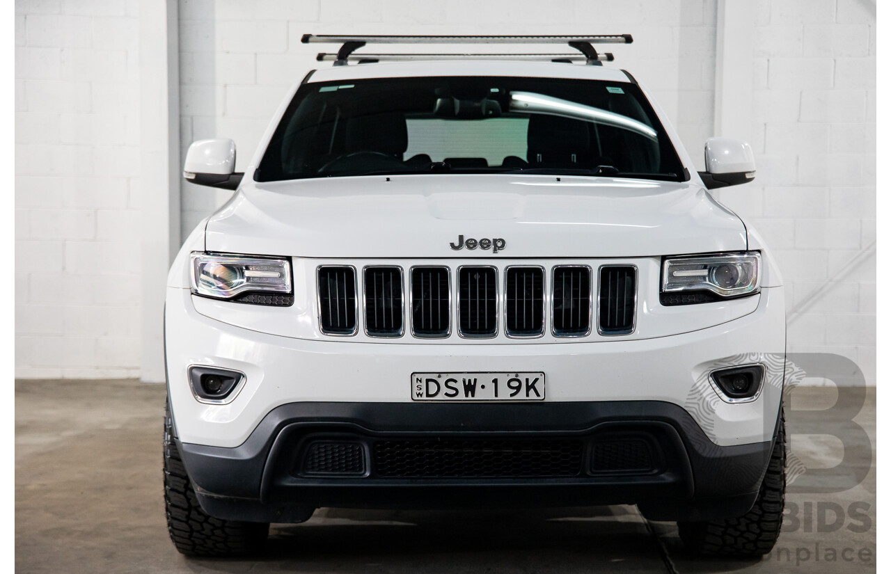 8/2015 Jeep Grand Cherokee Laredo (4x4) WK MY15 4d Wagon White 3.0L