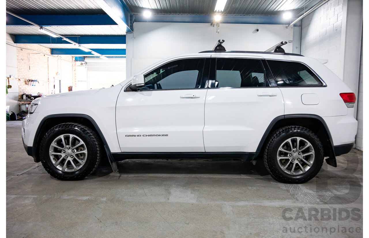 8/2015 Jeep Grand Cherokee Laredo (4x4) WK MY15 4d Wagon White 3.0L