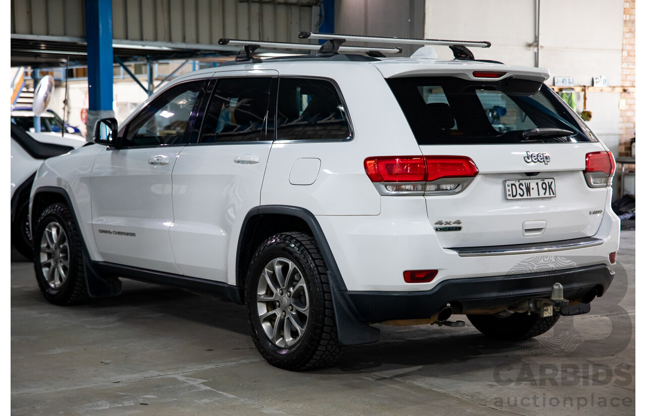 8/2015 Jeep Grand Cherokee Laredo (4x4) WK MY15 4d Wagon White 3.0L