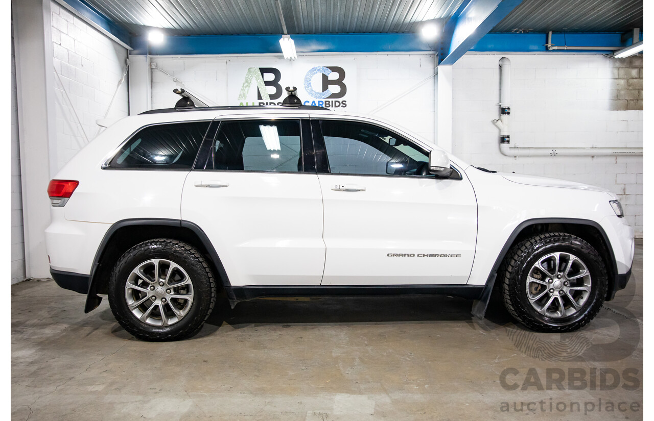 8/2015 Jeep Grand Cherokee Laredo (4x4) WK MY15 4d Wagon White 3.0L