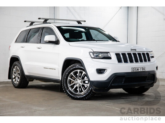8/2015 Jeep Grand Cherokee Laredo (4x4) WK MY15 4d Wagon White 3.0L