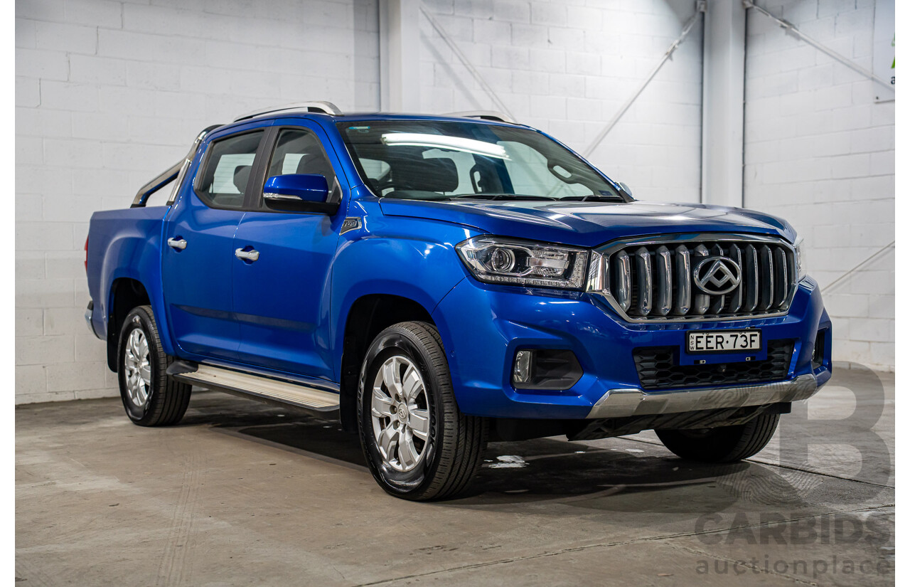 11/2019 LDV T60 Luxe (4x4) SK8C Double Cab Utility Jewel Blue Metallic Turbo Diesel 2.8L