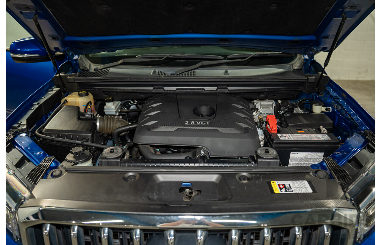 11/2019 LDV T60 Luxe (4x4) SK8C Double Cab Utility Jewel Blue Metallic Turbo Diesel 2.8L