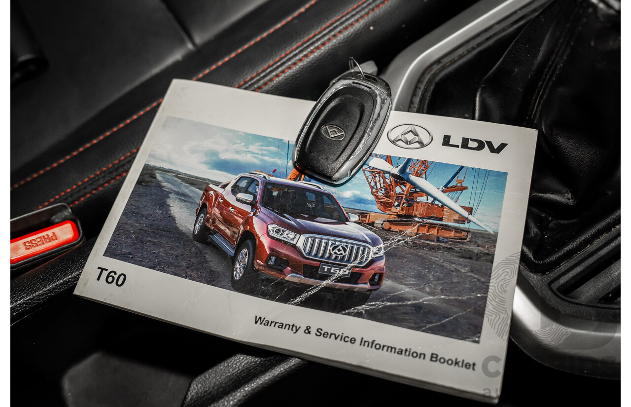11/2019 LDV T60 Luxe (4x4) SK8C Double Cab Utility Jewel Blue Metallic Turbo Diesel 2.8L