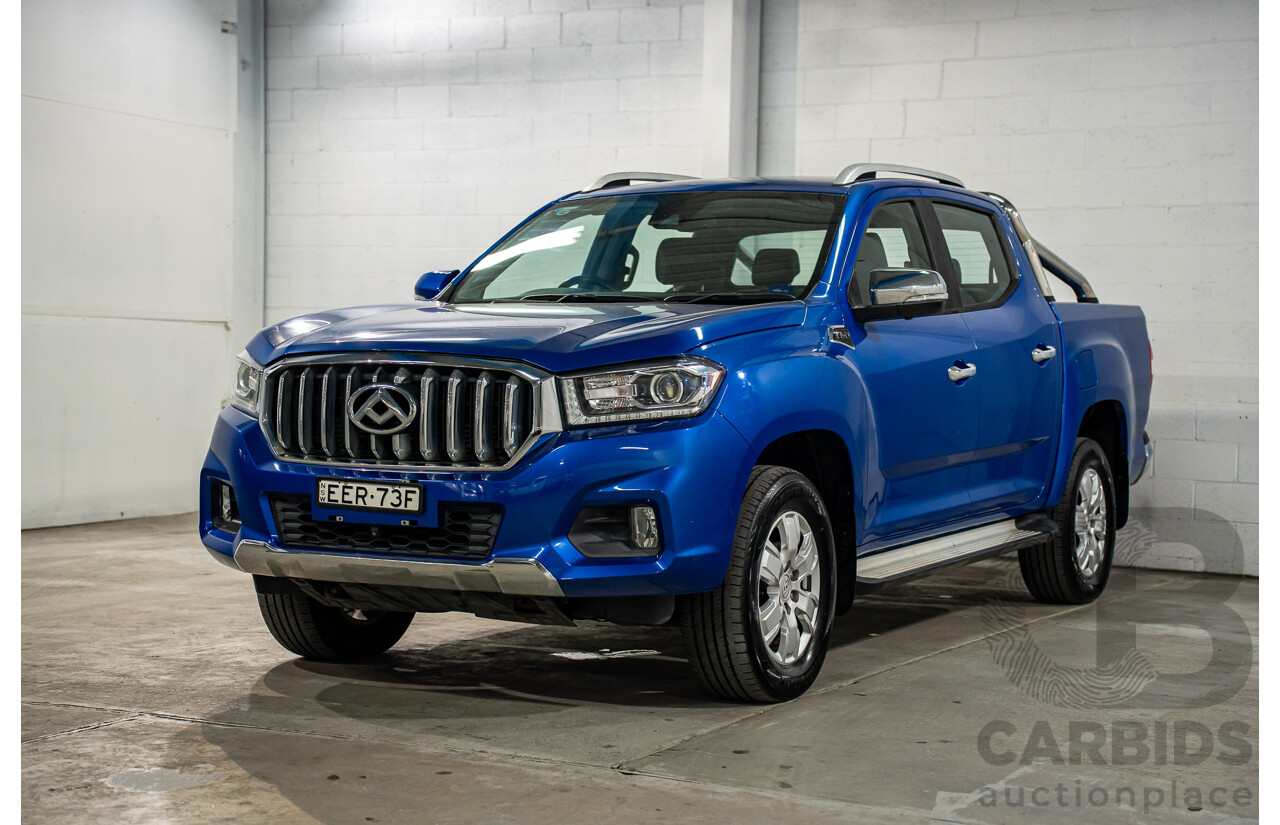 11/2019 LDV T60 Luxe (4x4) SK8C Double Cab Utility Jewel Blue Metallic Turbo Diesel 2.8L