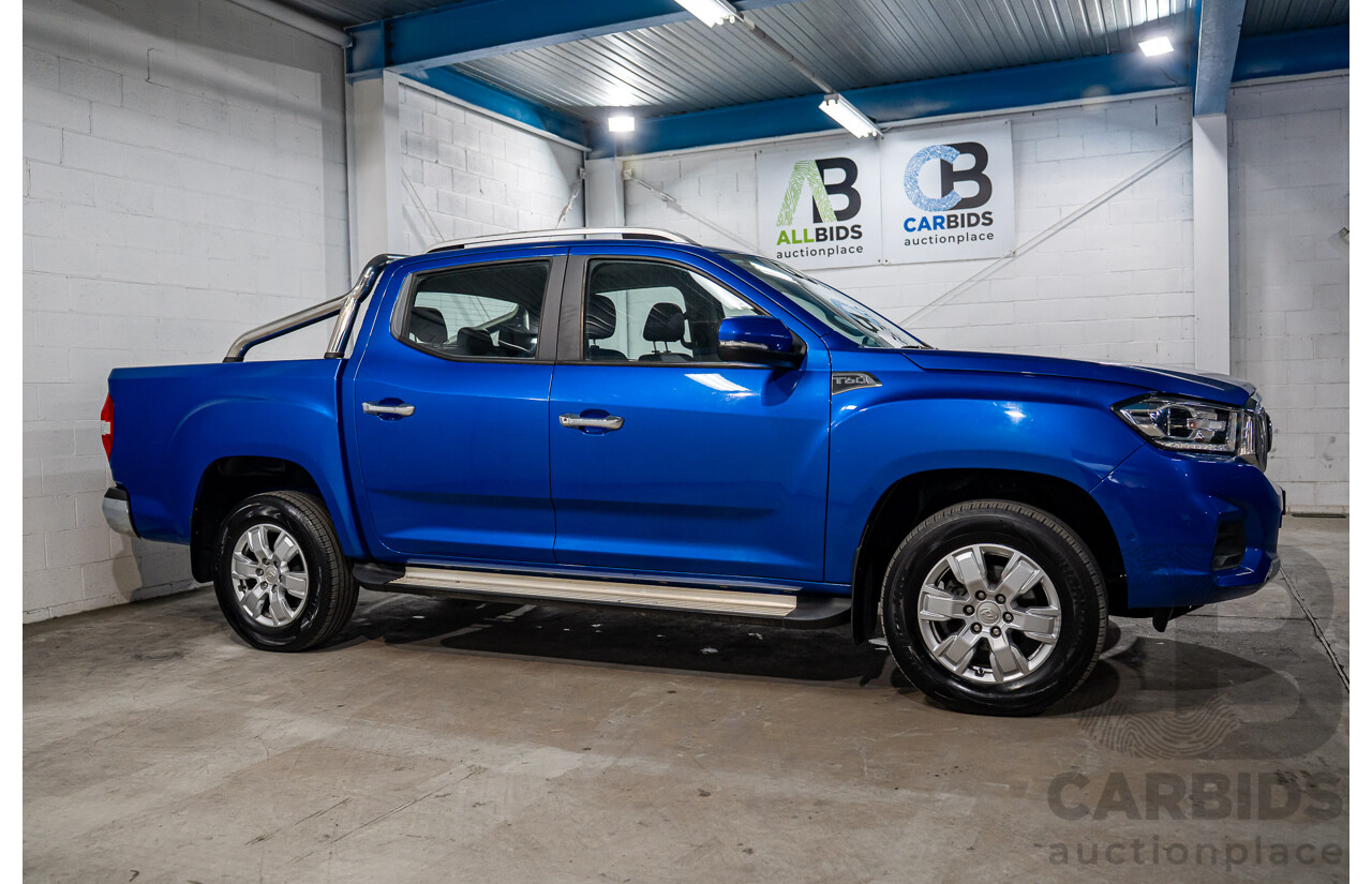 11/2019 LDV T60 Luxe (4x4) SK8C Double Cab Utility Jewel Blue Metallic Turbo Diesel 2.8L