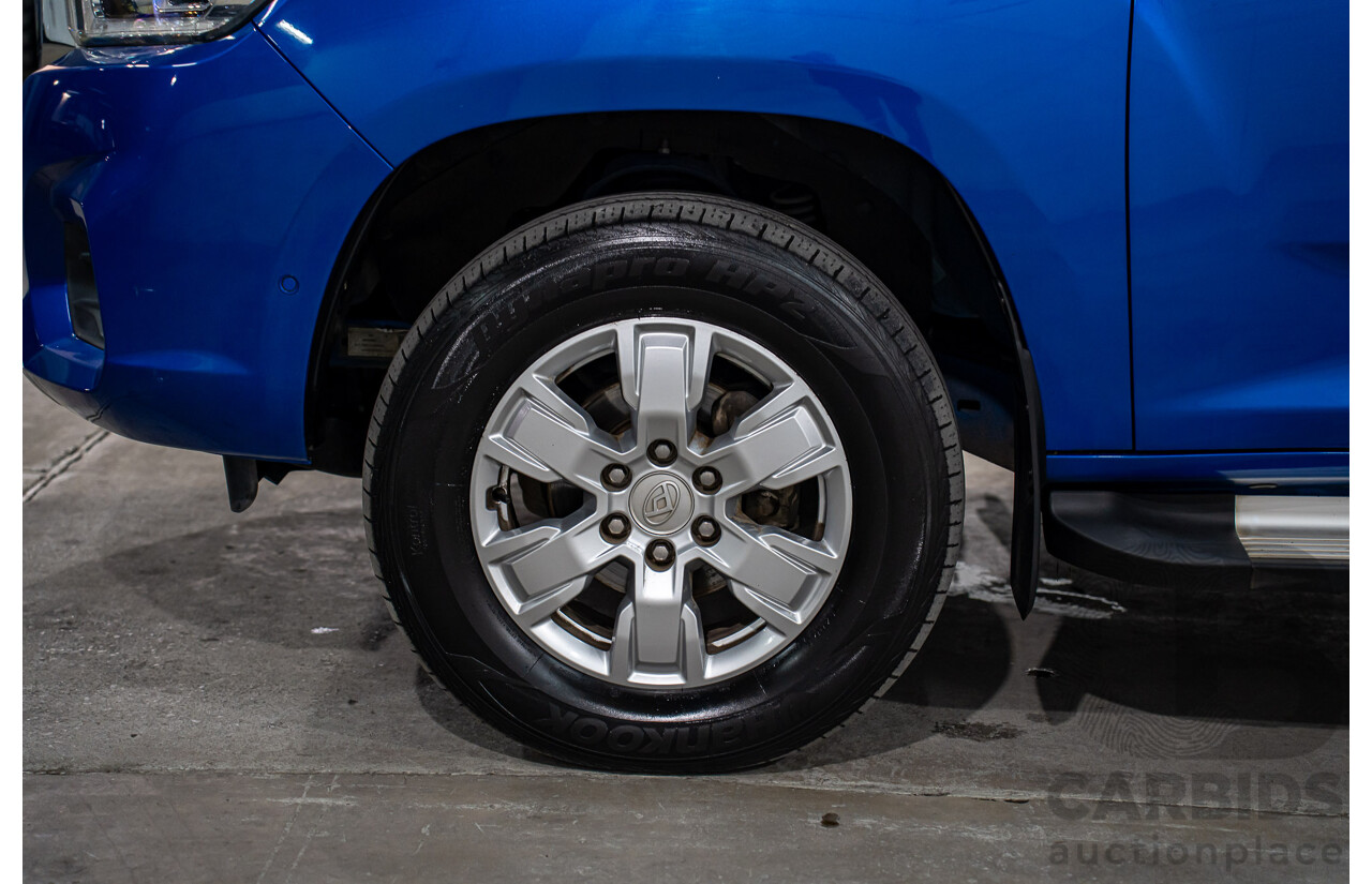 11/2019 LDV T60 Luxe (4x4) SK8C Double Cab Utility Jewel Blue Metallic Turbo Diesel 2.8L