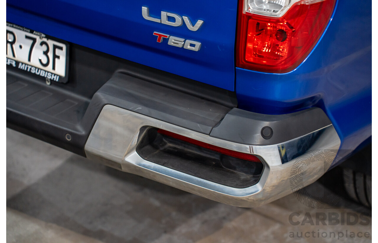 11/2019 LDV T60 Luxe (4x4) SK8C Double Cab Utility Jewel Blue Metallic Turbo Diesel 2.8L