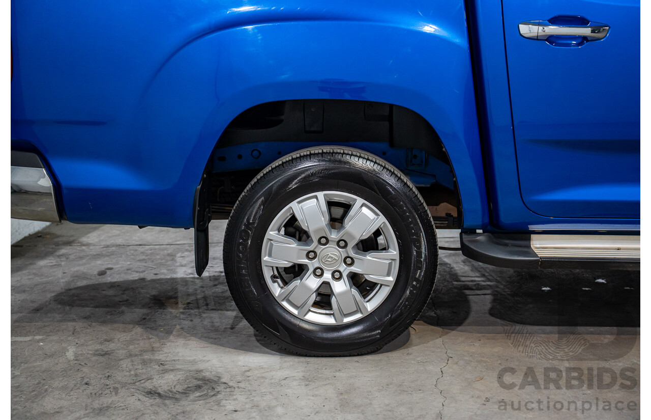 11/2019 LDV T60 Luxe (4x4) SK8C Double Cab Utility Jewel Blue Metallic Turbo Diesel 2.8L