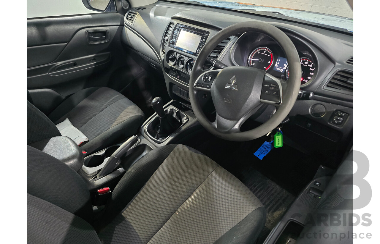 04/2021 Mitsubishi Triton GLX MR MY21 2d Cab Chassis White / Wrapped Turbo Diesel 2.4L