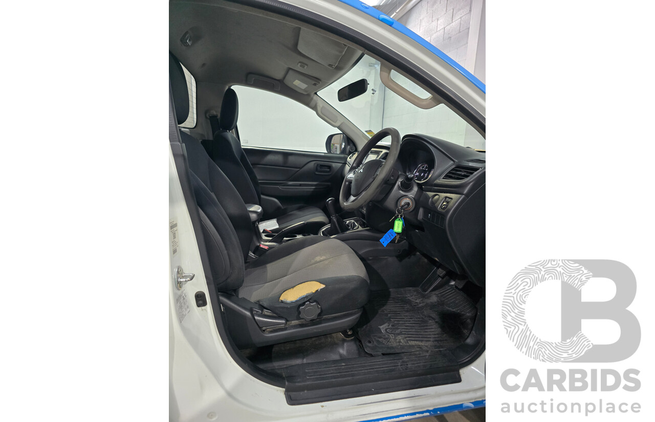 04/2021 Mitsubishi Triton GLX MR MY21 2d Cab Chassis White / Wrapped Turbo Diesel 2.4L