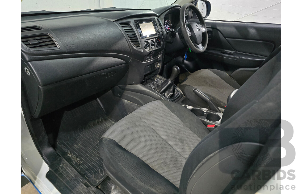 04/2021 Mitsubishi Triton GLX MR MY21 2d Cab Chassis White / Wrapped Turbo Diesel 2.4L