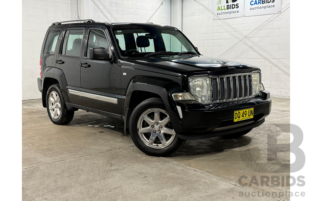 8/2012 Jeep Cherokee Limited (4x4) KK MY12 4d Wagon Black V6 3.7L
