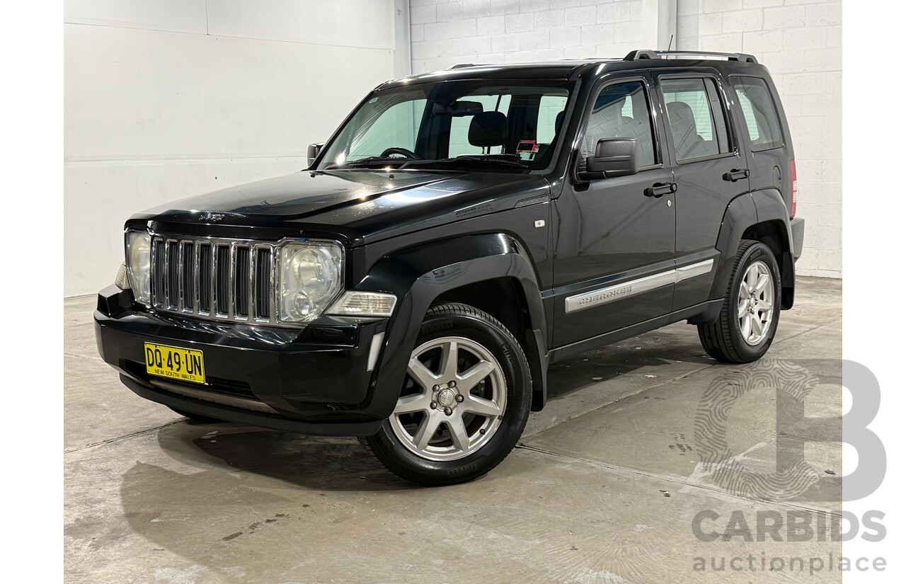 8/2012 Jeep Cherokee Limited (4x4) KK MY12 4d Wagon Black V6 3.7L